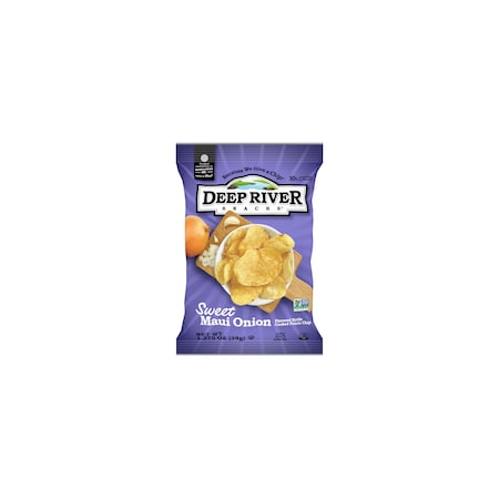 Deep River Snacks Kettle Chips Sweet Maui Onion 1.375 oz., PK48 10020